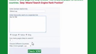 Serp Checker Tool For Google Bing Yahoo