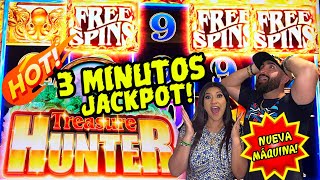 🔥 NUEVA MAQUINA EN EL CASINO PAGÓ JACKPOT EN MENOS DE 3 MINUTOS ! TREASURE HUNTER NEW HOT SLOT