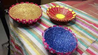 Diya decoration ideas💥💥💥||3 unique ideas to decorate diya💥💥||▶️YouTube