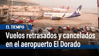Operación aérea,  afectada por incendio en el aeropuerto El Dorado