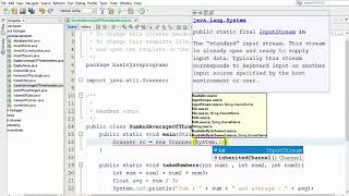 Java program to display sum and average of three numbers