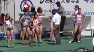 2015わかやま国体成年女子100m予選1組