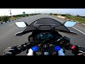 yamaha r15 v4 pure riding sound and top speed