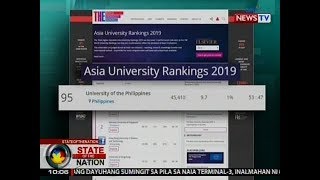 SONA: University of the Philippines, pasok sa top 100 ng Asia University rankings