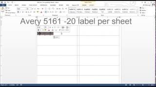 SDScribe- Creating Labels with Avery