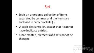 Set None & dictionary data types in Python