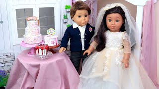 Doll Wedding Routines ! PLAY DOLLS  stories for kids
