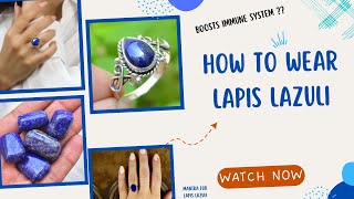 How to wear Lapis lazuli  gemstones. Mantra for purifying stone? |Full information || Latest video