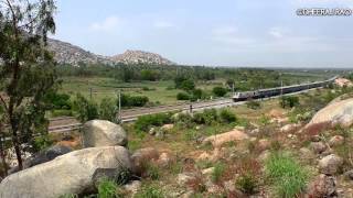 WAP7 - India's Most Powerful Passenger Locos at Speed