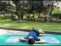 learn basic yoga asana day 03 uttan vakrasana with ardha garudasana