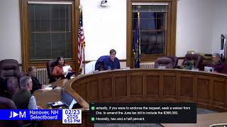 Hanover Selectboard 02/23/26