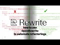 how to use OpenRewrite to automate refactorings