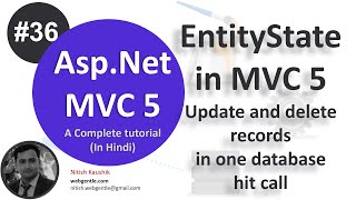 (#36) Managing EntityState in MVC | mvc tutorial for beginners in .net c#