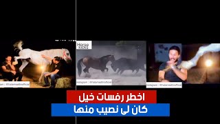 اخطر رفسات خيل.. كان لى نصيب منها 😲😧