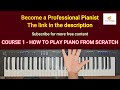 how to play piano course 1 easy first lesson for beginners