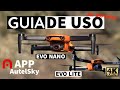 📙 AUTEL EVO NANO and EVO LITE - START GUIDE in Spanish.  AUTELSKY APP