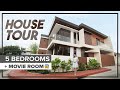 House Tour 14 ||  Beautifully Designed Corner House in Greenwoods Cainta | 5 Bedrooms and Movie Room