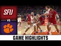 St. Francis (PA) Red Flash vs. Clemson Tigers Match Highlights | 2024 ACC Men's Basketball