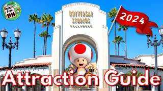 Universal Studios Hollywood ATTRACTION GUIDE - 2024 - All Rides + Shows  - Los Angeles, California