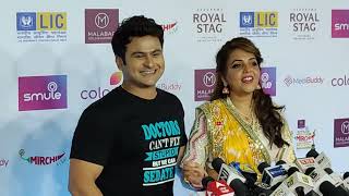 Husbnd Wife Cute Nok JHOK ON Mirchi Music Awards Show | Dr Sanket Bhosle | Sugandha Sharma | Comedy