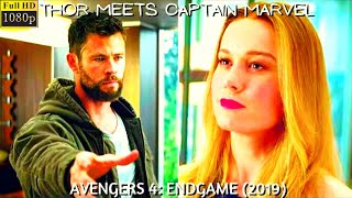 Captain Marvel Meet Avengers Scene & Thor Meets Captain Marvel,AVENGERS 4  ENDGAME 2019 Movie Clip