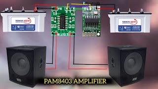 DIY SPEAKER USING PAM8403 Amplifier KIT.