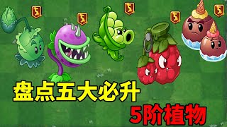 pvz2：盤點五大必升5階的植物！