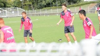 白熱していく鳥かご！熱中して取り組む松田陸、ソウザ、杉本健勇たち。