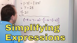 01 - Simplifying Algebraic Expressions that Involve Sums and Differences, Part 1