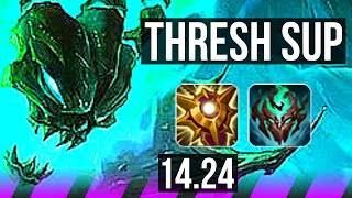 THRESH \u0026 Caitlyn vs SORAKA \u0026 Twitch (SUP) | KR Master | 14.24