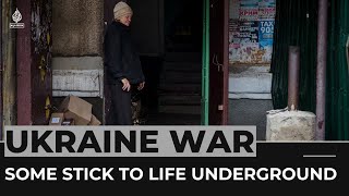 Ukrainians stick to life underground in war-damaged Bakhmut