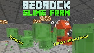 Minecraft Bedrock: Slime Farm Tutorial! 1800+ Slime/Hour! MCPE xbox PC (1.18+)