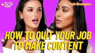 How she went from 9-5 to VIRAL FULL-TIME CREATOR (Kayla Birmingham)
