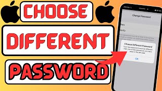Your new password must be different than one of the password you have used in the last year | iOS 17