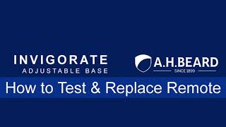 Invigorate Adjustable Base How to Test & Replace Remote