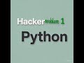 HackerRank Python for Beginners – Problem 1: Hello World ✅