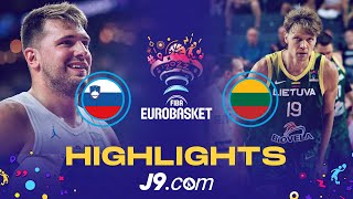 Slovenia 🇸🇮 - Lithuania 🇱🇹 | Game Highlights - FIBA #EuroBasket 2022
