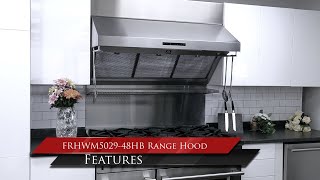 FORNO: FRHWM5029-48HB - Wall Mount Range Hood 48\