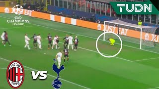 ¡CABEZAZO! Dier tira y Tătărușanu controla | Milan 1-0 Tottenham | Champions League 2022/23 - 8vos