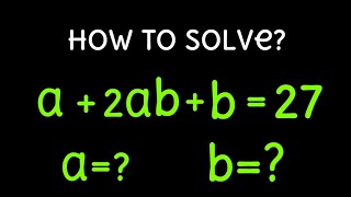 Germany math olympiad | Can you find a and b? | Beautiful Algebra problem