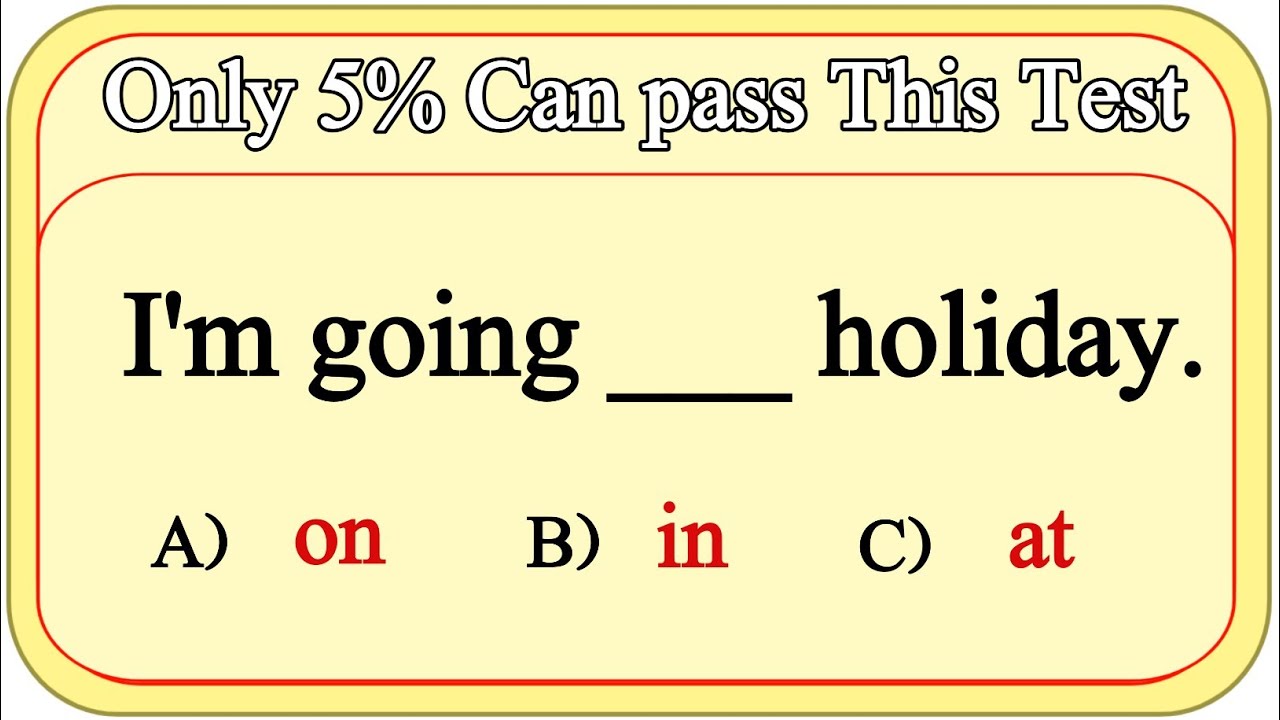 Mixed Grammar Test Only 5 Can Pass This Test Youtube