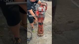 مطرقة آلية للهدم وضغط التربة وارضية البيوت Automatic hammer for demolition and soil pressure #نفسية😂