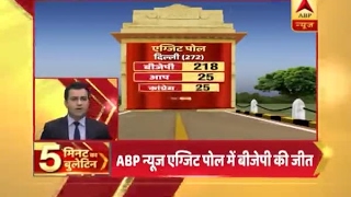 ABP 5 min bulletin: ABP News Exit Poll: BJP likely to sweep MCD elections 2017