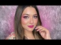 pink monochromatic makeup tutorial easy makeup look sugar cosmetics