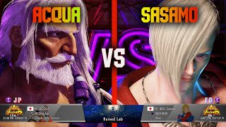 SF6 ▰ ACQUA (JP) VS Sasamo (Ed) | High Level Gameplay | Street Fighter 6 High Level