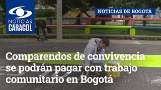Comparendos de convivencia se podrán pagar con trabajo comunitario en Bogotá