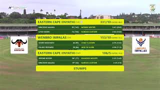 CSA 4-Day Series - Division 2 | Eastern Cape Iinyathi vs Limpopo Impalas | Day 2