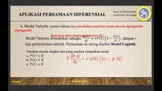 [KALKULUS] Aplikasi Persamaan Diferensial