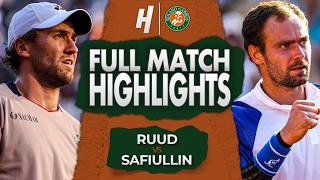 Casper Ruud vs Roman Safiullin - FULL Match Highlights | Roland Garros 2026