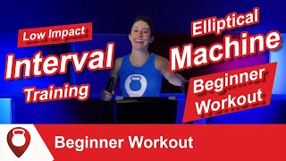Elliptical Machine Beginner Workout | Low Impact Interval Training | Fitscope Studio